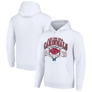Arizona cardinals starter 80s retro pullover hoodie White