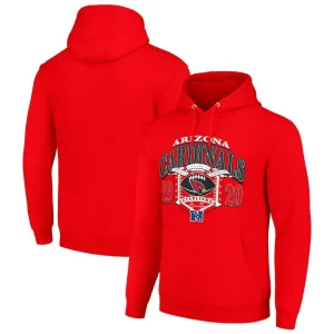 Arizona cardinals starter 80s retro pullover hoodie cardinal Cardinal