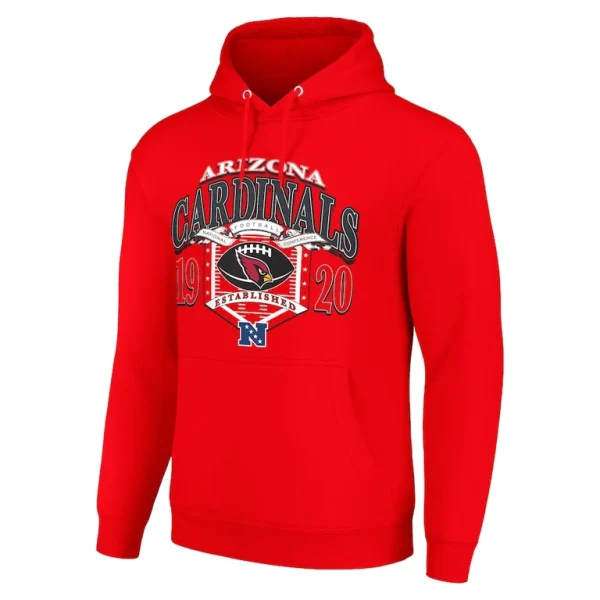 Arizona cardinals starter 80s retro pullover hoodie cardinal Cardinal M