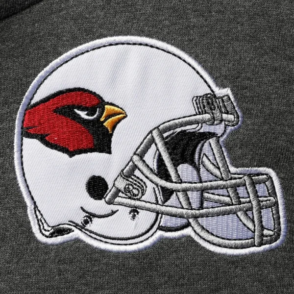 Arizona cardinals starter extreme fireballer pullover hoodie Heathered grayblack XL