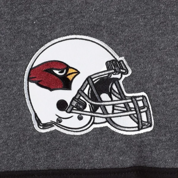 Arizona cardinals starter extreme pullover hoodie Heather charcoalcardinal XL
