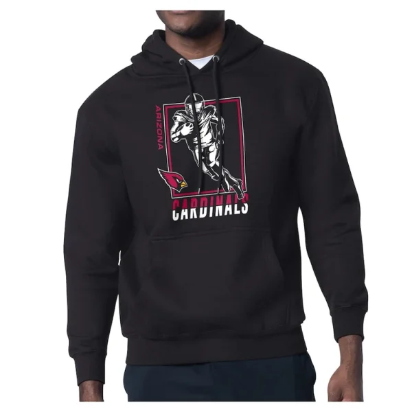 Arizona cardinals starter player grid pullover hoodie Black