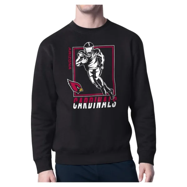 Arizona cardinals starter player grid pullover sweatshirt Black