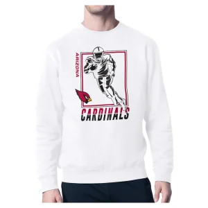 Arizona cardinals starter player grid pullover sweatshirt White