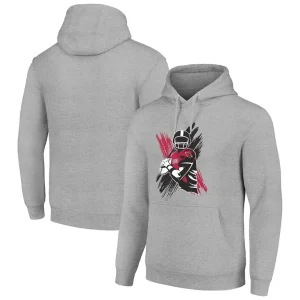 Arizona cardinals starter player x fleece pullover hoodie Heather gray