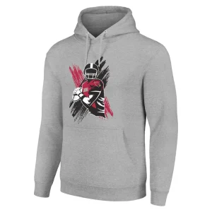 Arizona cardinals starter player x fleece pullover hoodie Heather gray M