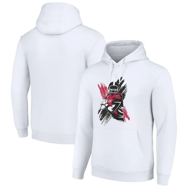 Arizona cardinals starter player x fleece pullover hoodie White