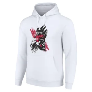 Arizona cardinals starter player x fleece pullover hoodie White M