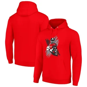 Arizona cardinals starter player x fleece pullover hoodie cardinal Cardinal
