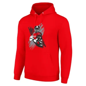 Arizona cardinals starter player x fleece pullover hoodie cardinal Cardinal M