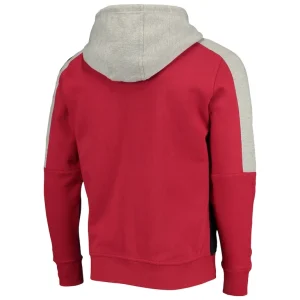 Arizona cardinals starter playoffs color block full zip hoodie Cardinalblack XL