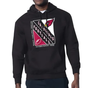 Arizona cardinals starter shield logo pullover hoodie Black