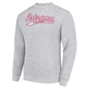 Arizona cardinals starter tailsweep team graphic tri blend fleece pullover sweatshirt Heather gray M