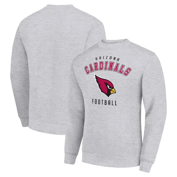 Arizona cardinals starter team logo pullover sweatshirt Heather gray