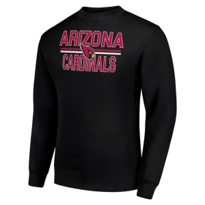 Arizona cardinals starter team mesh print graphic pullover sweatshirt Black M