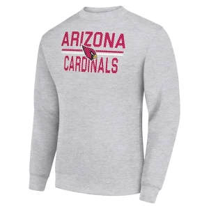 Arizona cardinals starter team mesh print graphic pullover sweatshirt Heather gray M