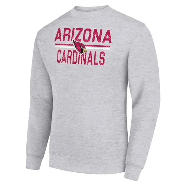 Arizona cardinals starter team mesh print graphic pullover sweatshirt Heather gray M