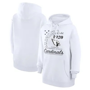 Arizona cardinals starter unisex arch team fleece pullover hoodie White