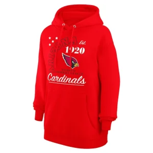 Arizona cardinals starter unisex arch team fleece pullover hoodie cardinal Cardinal M