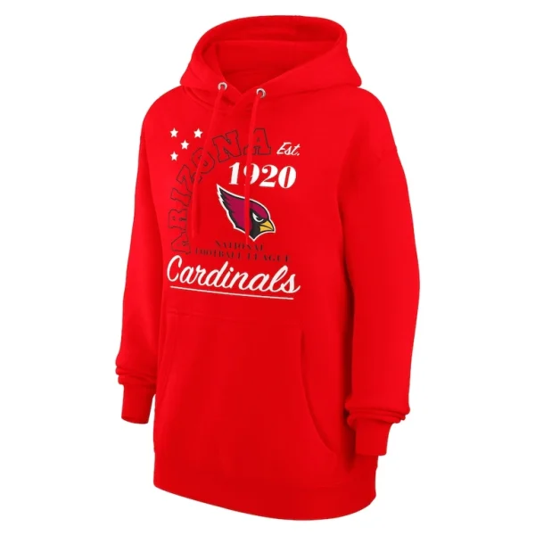 Arizona cardinals starter unisex arch team fleece pullover hoodie cardinal Cardinal M