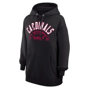 Arizona cardinals starter unisex half ball team fleece pullover hoodie Black M