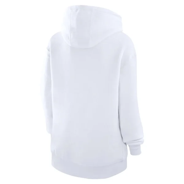 Arizona cardinals starter unisex half ball team fleece pullover hoodie White L