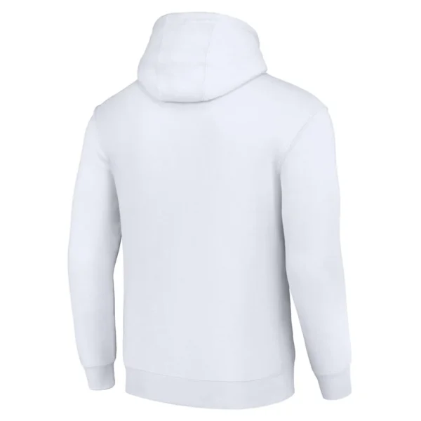 Arizona cardinals starter unisex half helmet logo pullover hoodie White L