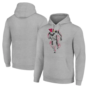 Arizona cardinals starter unisex logo graphic pullover hoodie Heather gray