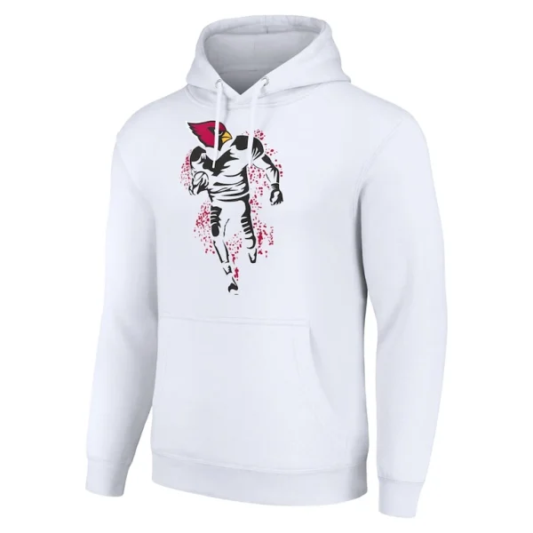 Arizona cardinals starter unisex logo graphic pullover hoodie White M