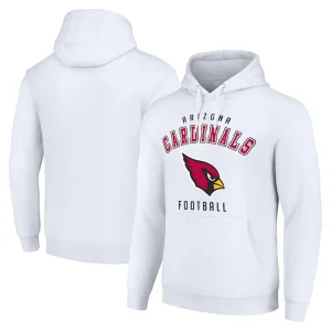 Arizona cardinals starter unisex logo pullover hoodie White