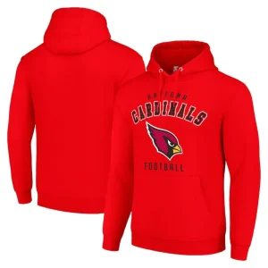 Arizona cardinals starter unisex logo pullover hoodie cardinal Cardinal
