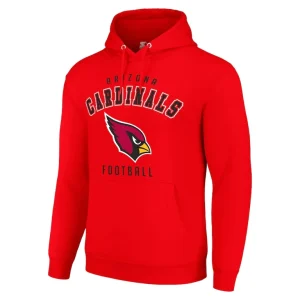 Arizona cardinals starter unisex logo pullover hoodie cardinal Cardinal M
