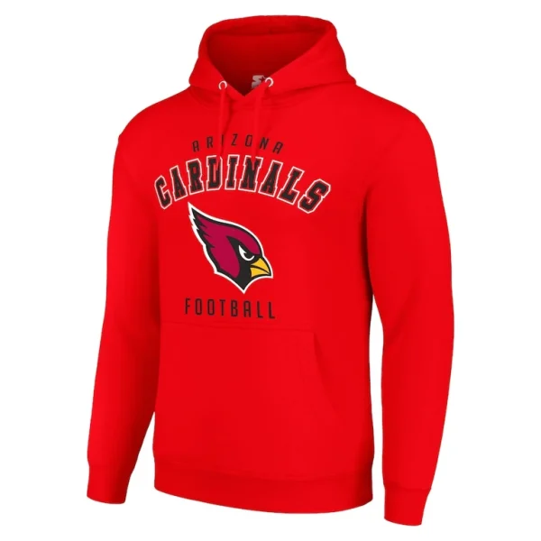 Arizona cardinals starter unisex logo pullover hoodie cardinal Cardinal M