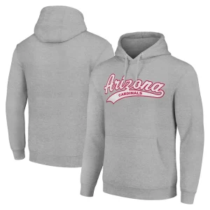 Arizona cardinals starter unisex tailsweep pullover hoodie Heather gray