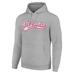 Arizona cardinals starter unisex tailsweep pullover hoodie Heather gray M