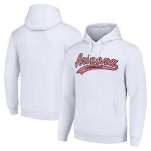 Arizona cardinals starter unisex tailsweep pullover hoodie White