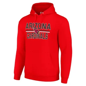 Arizona cardinals starter unisex team mesh print graphic tri blend pullover hoodie cardinal Cardinal M