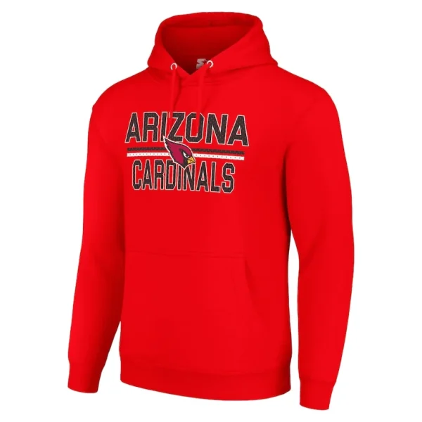 Arizona cardinals starter unisex team mesh print graphic tri blend pullover hoodie cardinal Cardinal M
