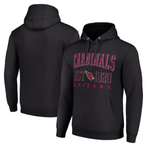 Arizona cardinals starter unisex throwback logo pullover hoodie Black