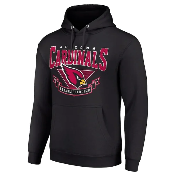 Arizona cardinals starter ‘80s inspired pullover hoodie Black M