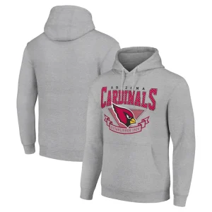 Arizona cardinals starter ‘80s inspired pullover hoodie Heather gray