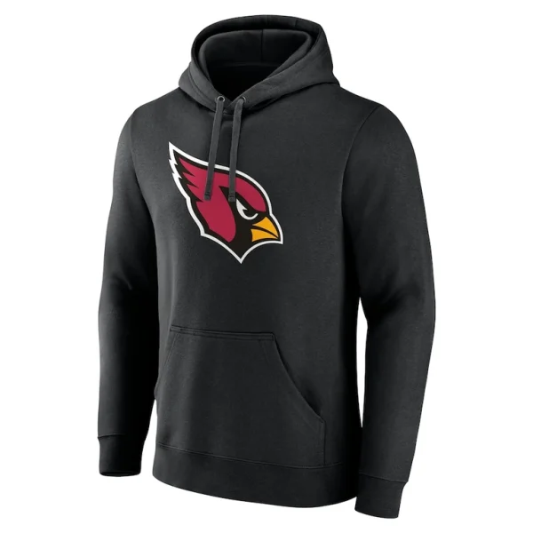 Arizona cardinals team authentic personalized name number pullover hoodie Black M