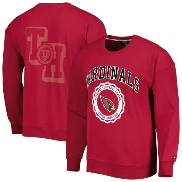 Arizona cardinals tommy hilfiger ronald crew sweatshirt cardinal Cardinal