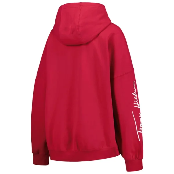 Arizona cardinals tommy hilfiger womens becca drop shoulder pullover hoodie cardinal Cardinal L