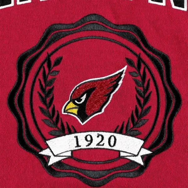 Arizona cardinals tommy hilfiger womens becca drop shoulder pullover hoodie cardinal Cardinal XL
