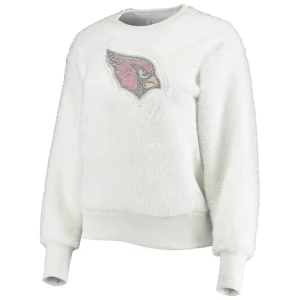 Arizona cardinals touch womens milestone tracker pullover sweatshirt White S