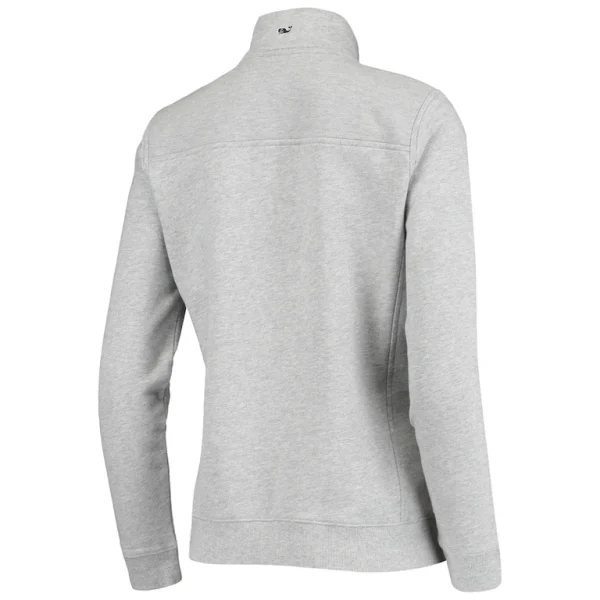 Arizona cardinals vineyard vines womens shep shirt quarter zip sweatshirt Heather gray L