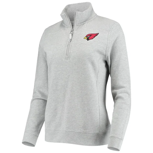 Arizona cardinals vineyard vines womens shep shirt quarter zip sweatshirt Heather gray S