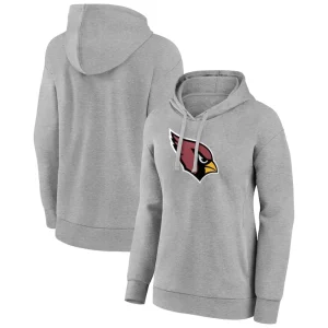 Arizona cardinals womens primary logo pullover hoodie Gray