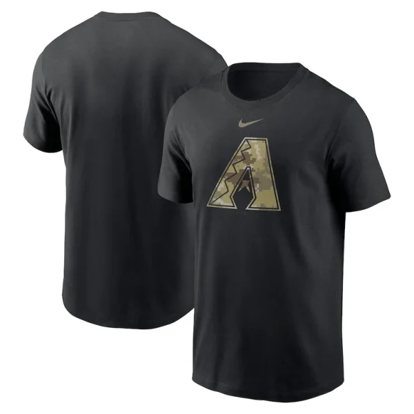 Arizona diamondbacks nike camo logo team t shirt Black